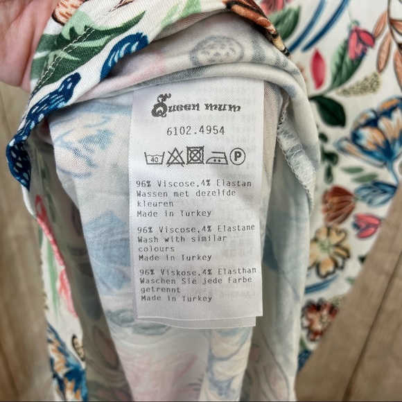 Queen Mum Maternity Floral Dress Sz M - Picture 6 of 6